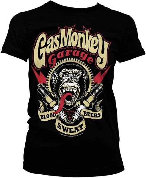 Gas Monkey Garage Officially Licensed Merchandise Spark Plugs Women T-Shirt at Amazon Women’s ...