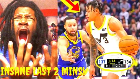 JAZZ VS WARRIORS REACTION 2024 GOLDEN STATE WARRIORS VS UTAH JAZZ ...