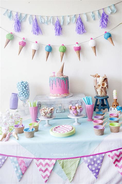 Kids Ice Cream Birthday Party - Capturing Joy with Kristen Duke