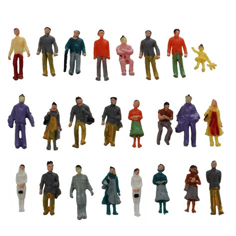 24X bemalt Modelleisenbahn Personen Figuren Massstab HO (1 bis 87) ME ...