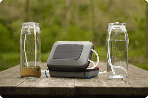 This solar powered water purifier & pump fits in your backpack to create the ultimate camping ...