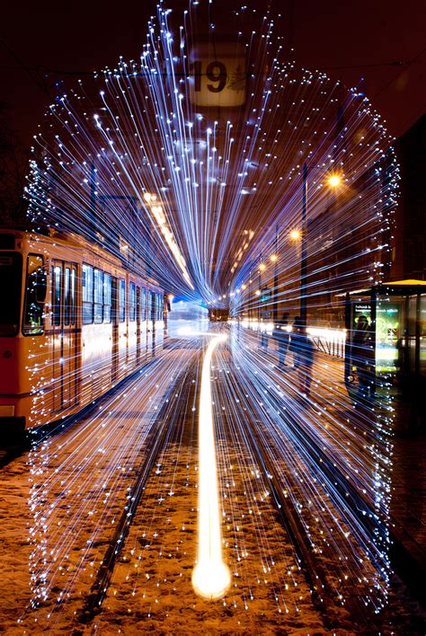 30,000 LED Lights And Long Exposure Turn Budapest Trams Into Time ...