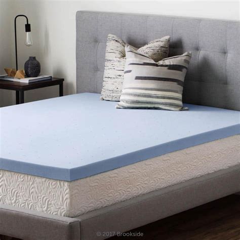 Brookside 2.5 in. King Gel Infused Memory Foam Mattress Topper-BS25KK30GT - The Home Depot