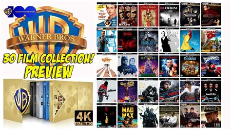 WARNER BROTHERS 100th ANNIVERSARY 30 FILM 4K COLLECTION!! FULL COVERAGE - TITLES, DATE, PRICE ...