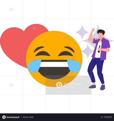 Best Boy with laughter emoji Illustration download in PNG & Vector format