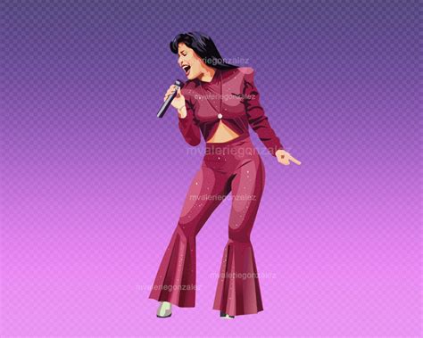 Selena Quintanilla PNG, Purple Jumpsuit, Fan Art PNG (Download Now) - Etsy