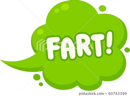 Fart cloud cartoon - Stock Illustration [60783399] - PIXTA