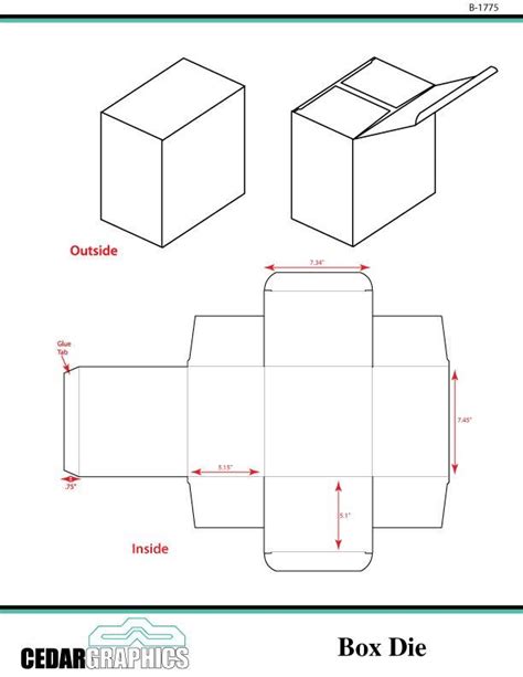 Image result for glueless box template | Packaging template design, Box ...