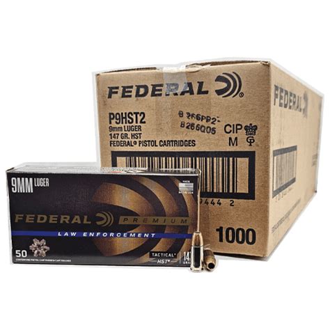 9mm - Federal HST LE 147 Grain Jacketed Hollow Point