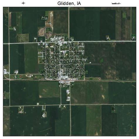 Aerial Photography Map of Glidden, IA Iowa