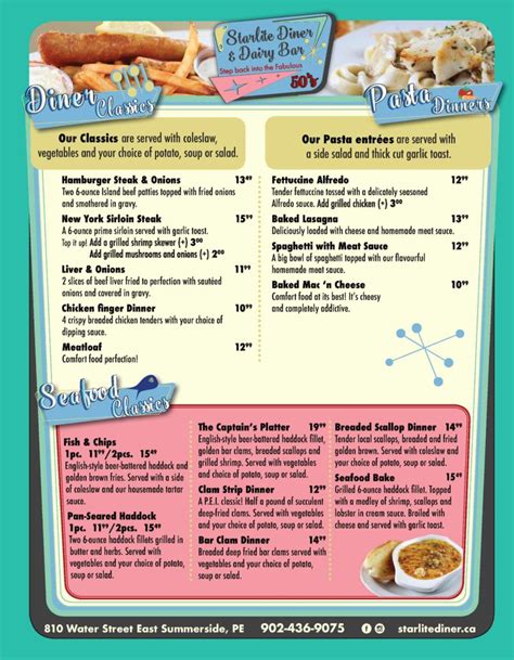 Starlite Menu - Starlite Diner