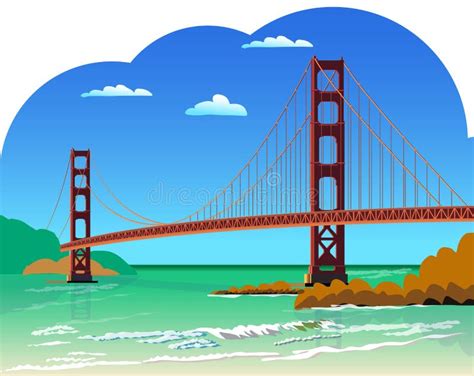 Clipart Of Golden Gate Bridge