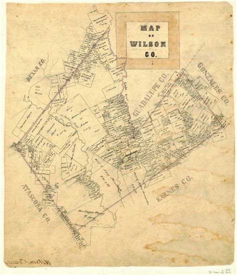 Map of Wilson County - Side 1 of 1 - The Portal to Texas History