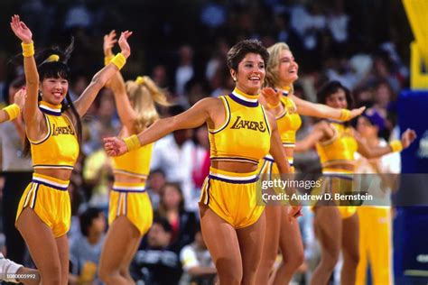 The Laker Girls perform during Game Two of the 1988 NBA Finals... News ...