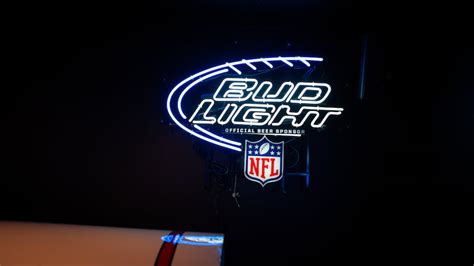 Bud Light Official NFL Neon Sign | G338 | The Eddie Vannoy Collection 2020