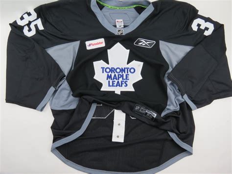 Toronto Maple Leafs Training Camp Authentic NHL Hockey Jersey Black Size 58 GOALIE #40 Rynnas ...