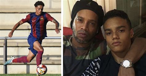 How Ronaldinho son fares at Barca – played against Man United team ...