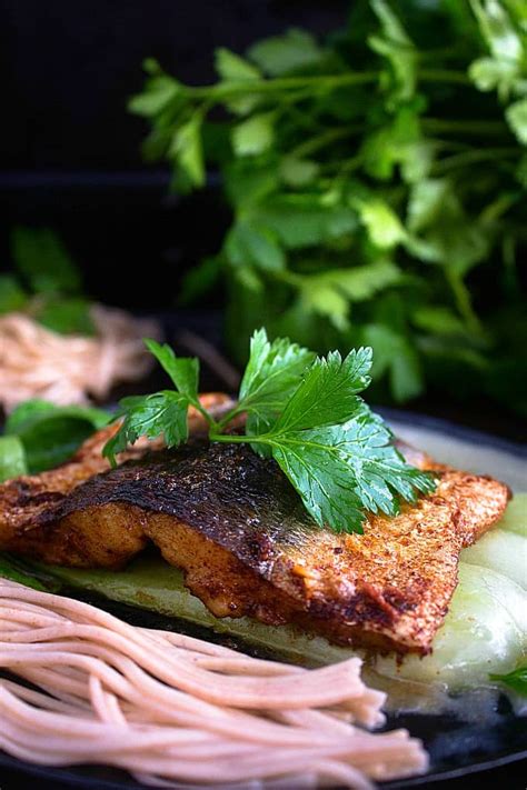 Pan Fried Snook with Coconut Broth | Video - NISH KITCHEN