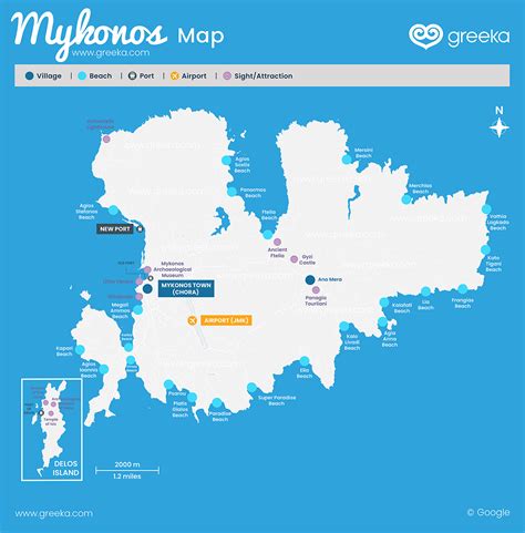 Where is Mykonos? Map of Mykonos, Greece | Greeka