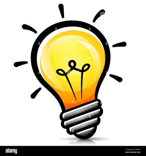 Vector illustration of light bulb cartoon isolated Stock Vector Image & Art - Alamy