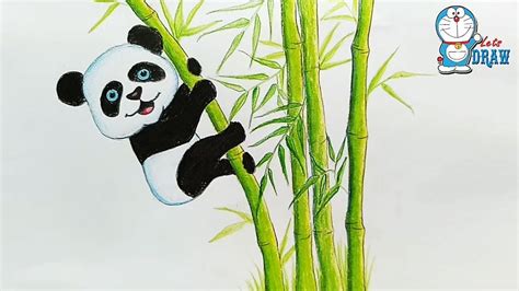 How To Draw A Panda Eating Bamboo Step By Step at Drawing Tutorials