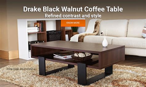 Drake Black Walnut Modern-Design, Brewington Two-Tone Glass-Insert ...