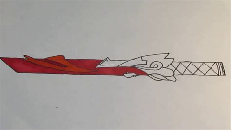 How To Draw Kai's Fire Sword PT2 - YouTube