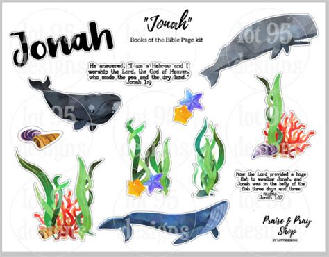 Jonah Bible Journaling Printable. Great for the Illustrating - Etsy