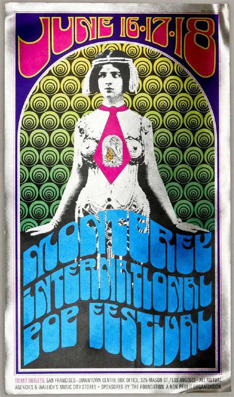 1967 Monterey International Pop Festival Poster