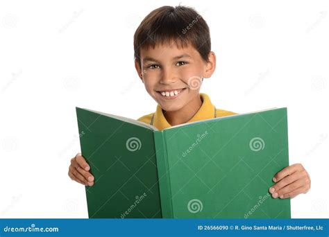 Young Boy Holding Book Stock Photo - Image: 26566090