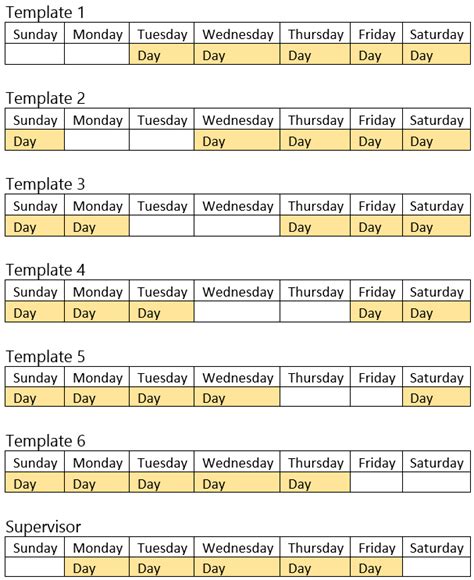 3 Shift 24/7 6 On/ 3 Off : Sample Work Schedule For Employees Fresh Employee Scheduling Example ...