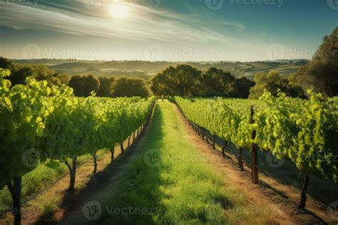 Vineyard landscape. Generate Ai 23441258 Stock Photo at Vecteezy