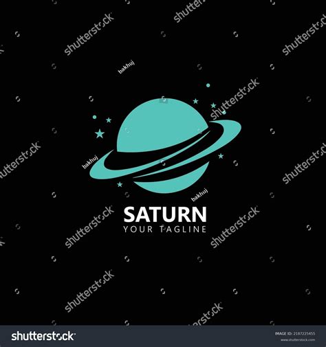 Saturn Planet Logo Design Vector Stock Vector (Royalty Free) 2187225455 ...