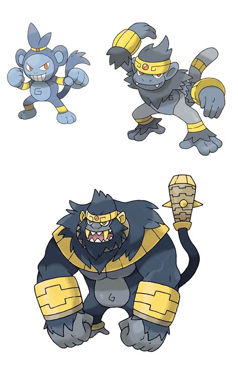 Fakemon: Chimpoca (Fighting), Simayan (Fighting) and Monkezuma (Fighting/Dark). | Imágenes de ...