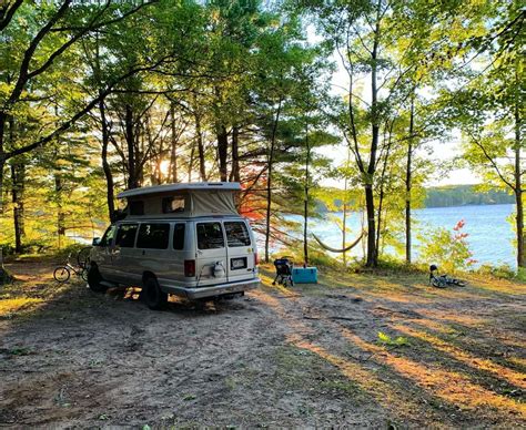 Camping in old-growth national forests and lakefront in Michigan’s UP