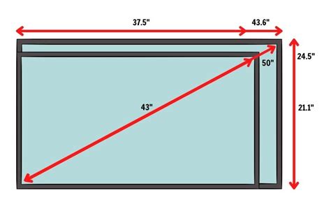 43 Vs 50 Inch TV: Size Comparison (2023)