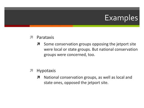 PPT - Parataxis and Hypotaxis PowerPoint Presentation, free download - ID:2083445