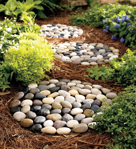 Natural River Rock Stepping Stones, Set of 3 | Wind and Weather