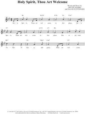 Holy spirit you are welcome here lyrics and chords | Francesca Battistelli Sheet Music in D ...