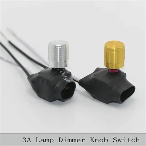 2PCS/Lot Lamp Dimmer Knob Switch 220V 3A Table Lamp Floor Light Dimmers ...