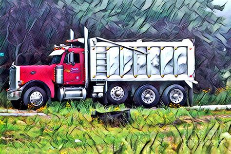 Dump Truck Digital Art by Addison Likins - Pixels