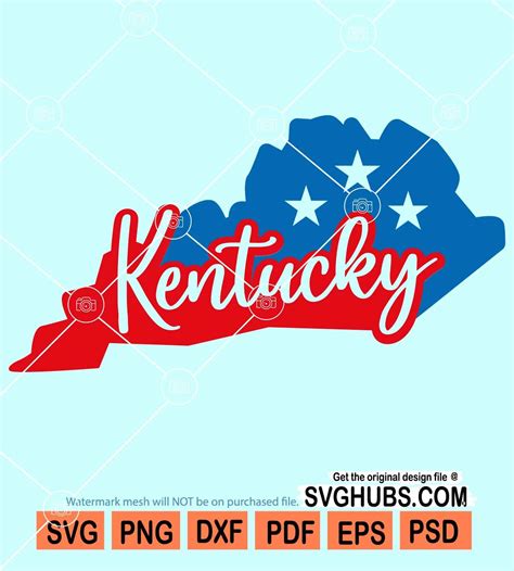 Kentucky state svg, Kentucky svg, Kentucky Outline svg, State Clipart ...