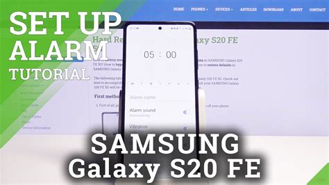 How to Set Up Alarm Clock on SAMSUNG Galaxy S20 FE 5G – Alarm Settings - YouTube