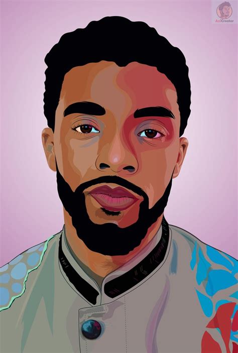 a digital painting of a man with a beard