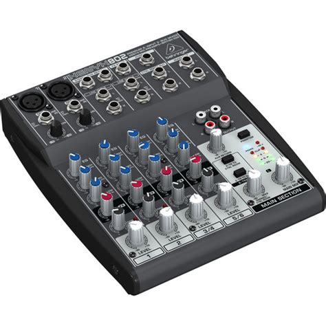 Behringer XENYX 802 8-Channel Compact Audio Mixer 802 B&H Photo