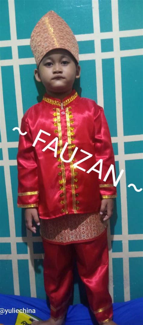 Pakaian adat palembang anak TK SD // Baju adat palembang | Lazada Indonesia