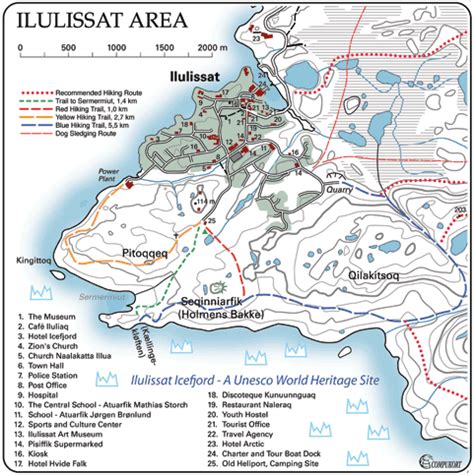 Ilulissat City Map - Ilulissat Greenland • mappery