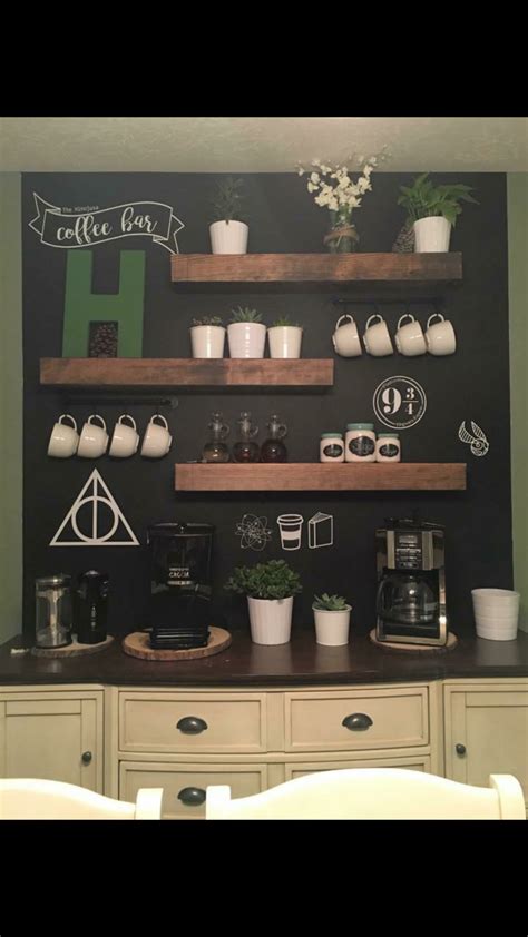 Pin by Amber TeBeest on Remodel- Kitchen | Harry potter kitchen decor, Coffee bar home, Kitchen ...