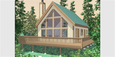 A-Frame House Plans & Home Designs - Steep Rooflines | Bruinier & Associates