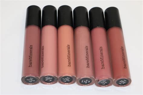 bare Minerals Gen Nude Matte Liquid Lip Color Swatches, Video Review - The Shades Of U